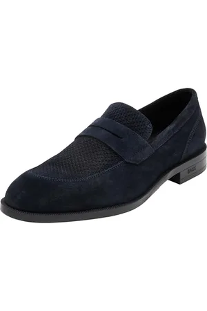 HUGO BOSS Męskie mokasyny Tayil_Loaf_tcsdwv, ciemnoniebieskie, 11 UK, , 45 EU