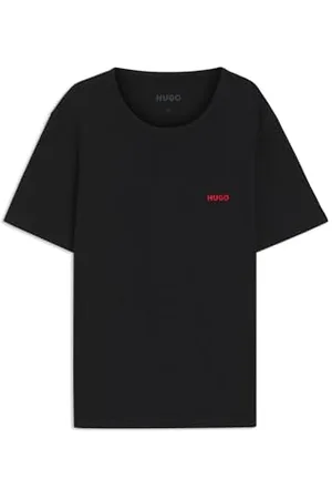 HUGO BOSS Męski T-shirt RN Triplet P, trójpak, z bawełny, z nadrukiem logo, , XL