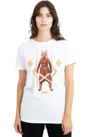 STAR WARS Koszulka damska Ahsoka The Warrior, biała, XL, , XL