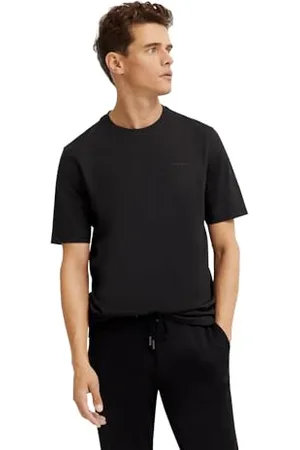Bugatti Męski T-shirt z okrągłym dekoltem, basic, krótki rękaw, nowoczesny krój, , S