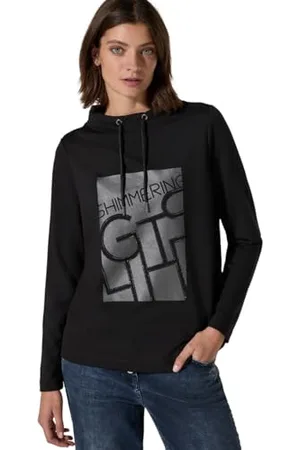 CECIL TOS T-shirt z nowym błyszczącym nadrukiem, , S