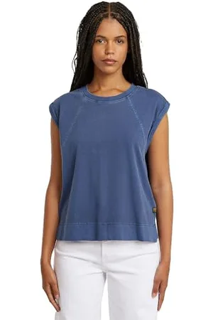 G-Star Damska koszulka z zamkiem błyskawicznym Overdyed Ss T Wmn, , M