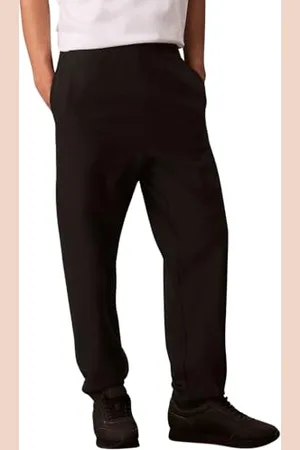 Calvin Klein Jeans Męskie spodnie dresowe Premium Terry Monogram Jogger LV04RC279G, czarne (czarne), XS, , XS