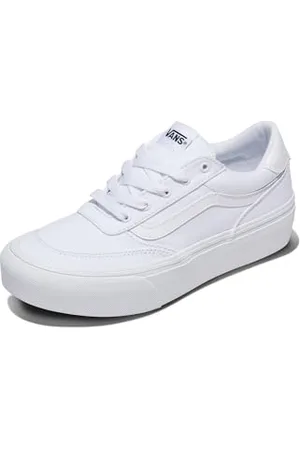 Vans Damskie buty na platformie Brooklyn LS, płótno białe/białe, 38 EU, , 38 EU