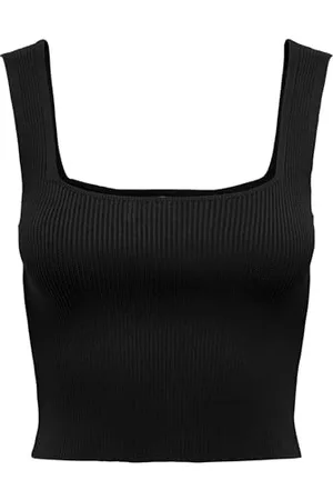 ONLY Onltatianna Sl Cropped Square Neck KNT damskie, , L