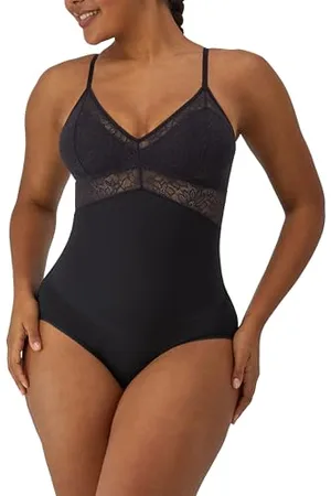 Maidenform Damskie, oswojone koronki, mocna kontrola brzucha, bezprzewodowe body modelujące, , M
