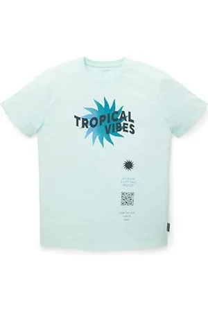 TOM TAILOR Chłopcy 1036009 dziecięcy T-shirt, 31667-Light Aqua, 164, , 164