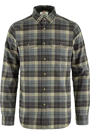 Fjällräven FJALLRAVEN F81373-046-018 Singi Heavy Flannel Shirt M Super Grey-Stone Grey XL