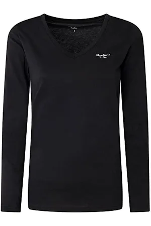 Pepe Jeans Damska koszulka Corine L/S, 999 czarny., XS