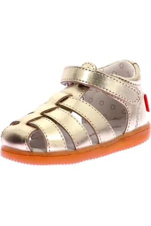 Kickers Chłopiec Unisex Kinder FLO Sandały, Złote, 27 EU, , 27 EU