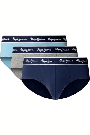Pepe Jeans Męskie majtki SOLID BF 3P, niebieskie (SKY BLUE), XL, , XL
