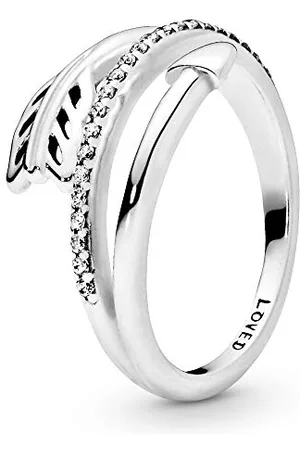 PANDORA Kreisförmiger Pfeil Ring aus Sterling-Silber mit Cubic Zirkonia aus der Moments Kollektion, Größe: 52, 197830CZ-52