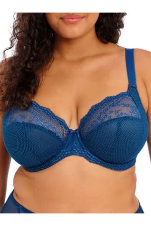 Elomi Charley Stretch Lace Underwire damski biustonosz z pluną, przezroczysty, , 80G