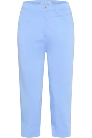 Brax By Brax Damskie spodnie Laura New Capri Magic Waist, Light Cotton, Super Slim, , 36W / 32L
