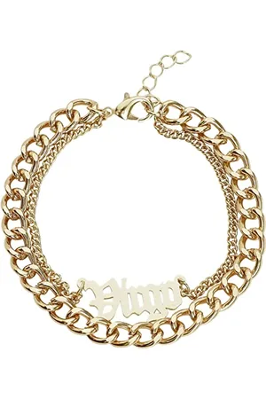 Urban classics Łańcuszek na stopę unisex Zodiac Golden Anklet, kolor virgo, rozmiar L/XL