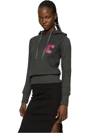 Mister Tee Damska bluza z kapturem dla kobiet w stylu Friday XS Charcoal, , XS