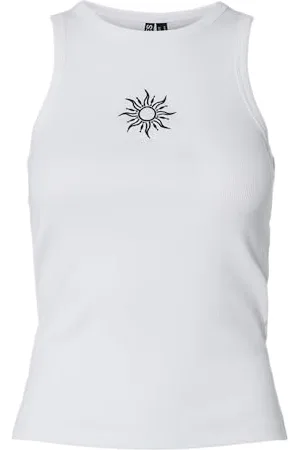 Pieces® Pcmay Embroidery Bokserki Tank Top JRS Bc, , XS