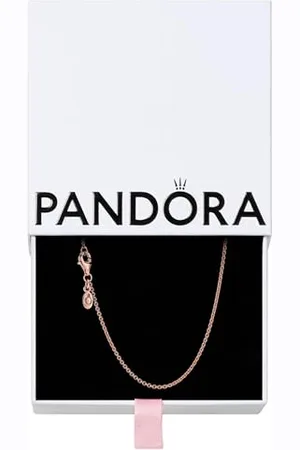 PANDORA Classic Cable Chain Kette in 14 Karat rosévergoldeter Metalllegierung Moments Collection
