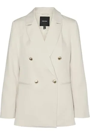 VERO MODA VMELMA LS Loose Gold Button Blazer, , 36