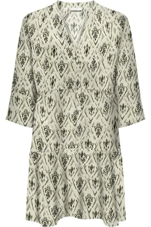 ONLY Onlnova Life Vis Thea Sleeve Dress AOP, , L