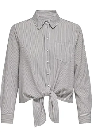 ONLY Onllola Life Ls Short Embelis Shirt WVN, , XS