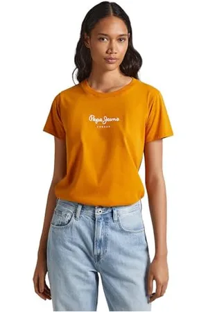 Pepe Jeans Damska koszulka Wendys, Żółty (ochra żółty), L