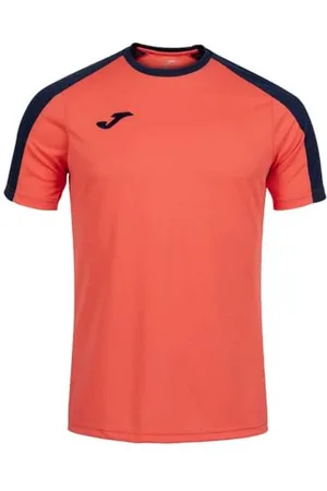 Joma Męski T-shirt z krótkim rękawem, Eco Championship T-Shirt, neonowy pomarańcz/granatowy, XXXXXXS