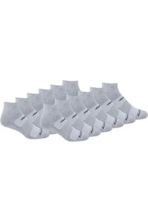 Saucony Męskie skarpety z siateczki, do wentylacji, Comfort Fit Performance Quarter Socks (6 i 12 par), wielopak, siateczkowe skarpety do wentylacji, Comfort Fit, Performance Quarter Socks (6 i 12