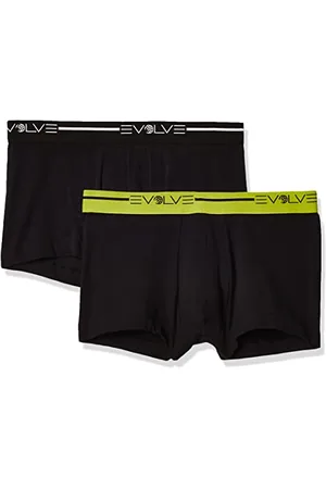 Evolve Męska bawełna stretch No Show Trunk bielizna wielopak