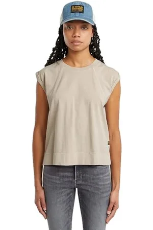 G-Star Damska koszulka z zamkiem błyskawicznym Overdyed Ss T Wmn, , L
