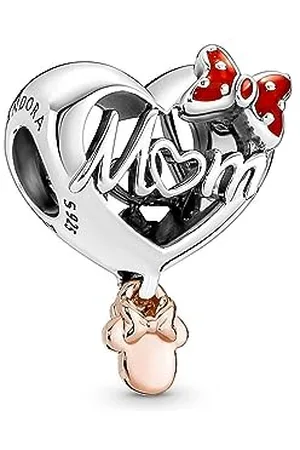PANDORA X DISNEY Charm "Minnie Maus Mama Herz" Silber rosévergoldet 781142C01