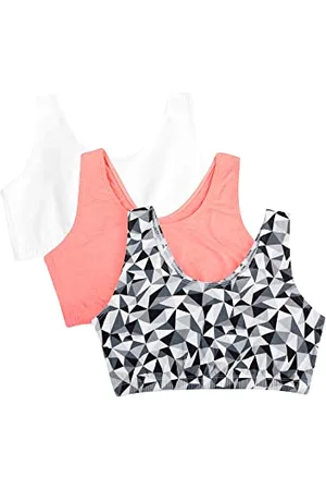 Fruit Of The Loom Damski biustonosz sportowy Built Up Tank Style Kaleidoskop/biały/Punchy Peach, 44