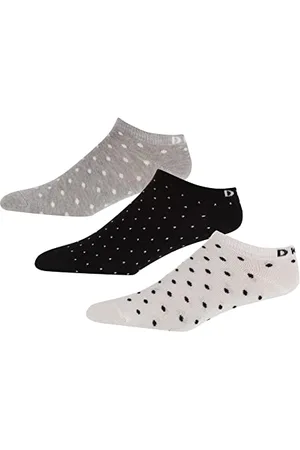 DKNY Zestaw 3 par bawełnianych skarpet damskich - Rozmiar 37-40 - /szary/biały, , 37-40,5 EU, , 37-40.5 EU