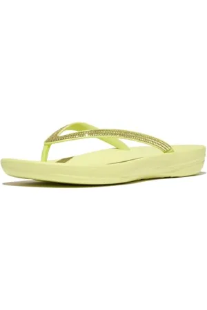 FitFlop Damskie sandały IQUSHION Sparkle, zielone, 39 EU, , 40 EU