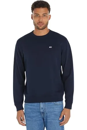 Tommy Hilfiger Męska regularna płaska bluza bez kaptura, , XXL