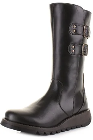 Fly London Damskie buty SULI Combat Boots, czarny - -37 eu