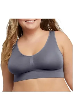 Just My Size Hanes Damski bezszwowy biustonosz, Pure Comfort, lekkie wsparcie, zakładany przez głowę, duże rozmiary, 3XL