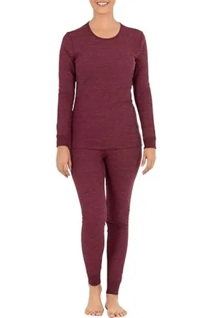 Fruit Of The Loom Damska piżama z mikrowofrem premium