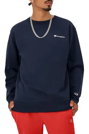 Champion Bluza męska, powerblend, polarowa, z okrągłym dekoltem, o średniej wadze, regularna, duża lub dla wysokich osób, M