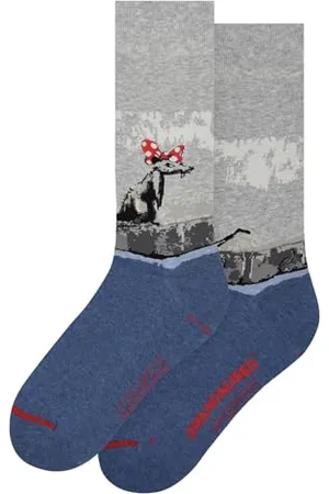MuseARTa Skarpety z bawełny z obrazem Polka Dot Rat artysty Banksy Graffiti w rozmiarze 36-40, BL-PR-06-36-40, , 36-40