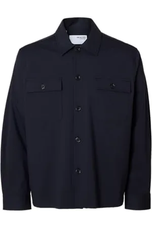SELECTED Slhreg Lorent Bi-Stretch Overshirt Noos, , M