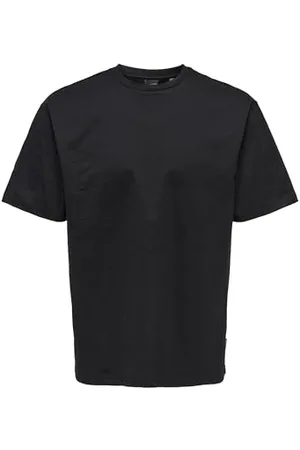 Only & Sons Męska koszulka ONSFRED RLX SS Tee NOOS T-shirt, czarna, M (1 sztuka)