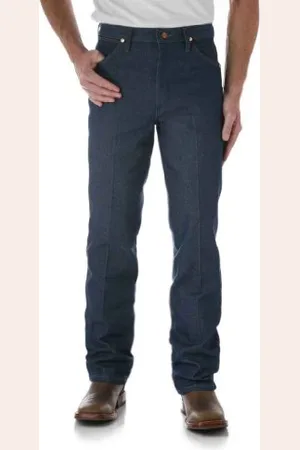 Wrangler Męskie dżinsy o kroju kowbojskim o kroju slim fit, Sztywne indygo, 38W / 33L