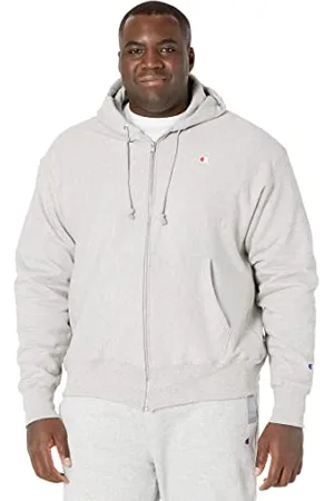 Champion Męska bluza z kapturem z zamkiem na całej długości, , XL
