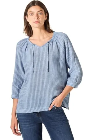 CECIL Linen_ Stripe Raglan Blouse XXL, , XXL