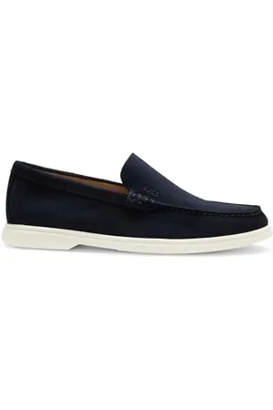 HUGO BOSS Sienne_Loaf_SD_N, Mokasyny męskie, Dark Blue, 46 EU, , 46 EU