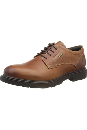 Hush Puppies Męska perłowa sznurowana Oxford, jasnobrązowa, 11 UK