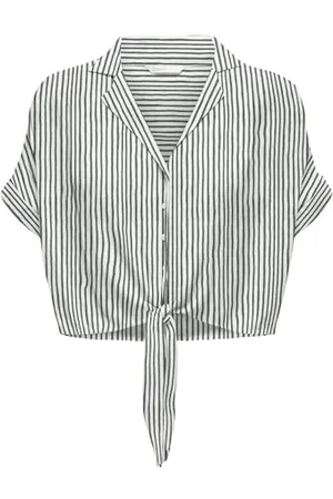 ONLY Onlpaula Life S/S Tie Shirt WVN Noos, , XXL