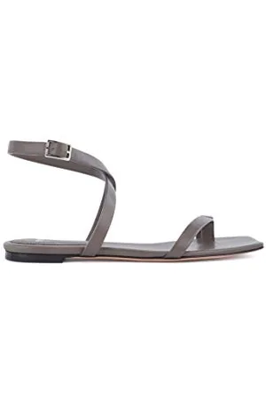 HUGO BOSS Damskie sandały Lily Flat Inf-c, zielony - - 39 eu