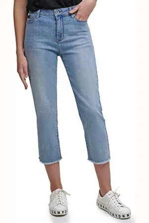 DKNY Rivington Slim Straight Crop jeansy damskie E0rl0630, Rivington Slim Straight Crop